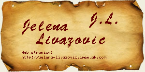 Jelena Livazović vizit kartica